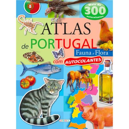Livro Atlas portugal c/ autocolantes