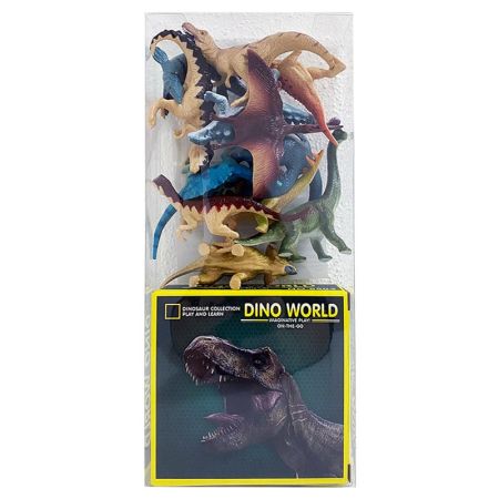 Conjunto de 12 dinossauros