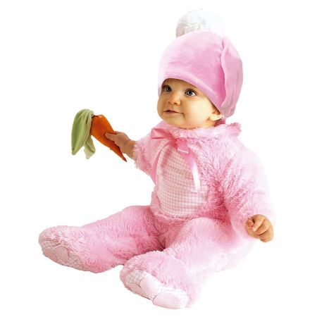 Disfarce coelhinho bebé rosa