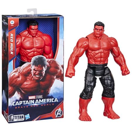 Avengers Capit&atilde;o Am&eacute;rica fig. Hulk vil&atilde;o vermelho