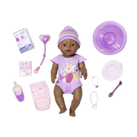 Baby Born boneca bebé vestido roxo 43 cm