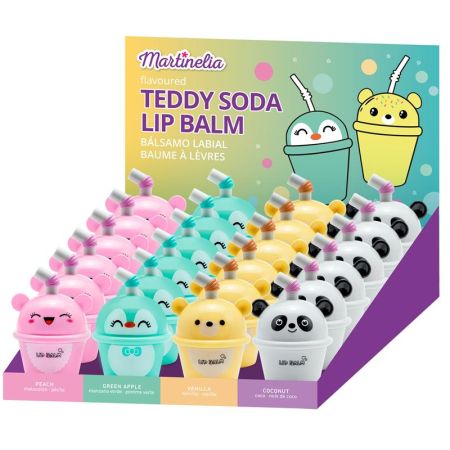 B&aacute;lsamo labial Teddy soda animais