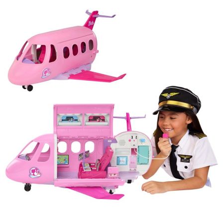 Barbie avião de sonho para bonecas e acessórios