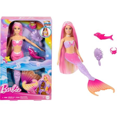 Barbie boneca sereia toque de magia Malibu