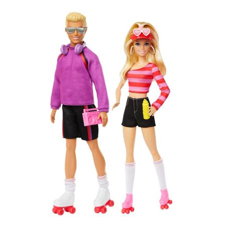 Barbie e Ken pack 2 bonecos patinadores