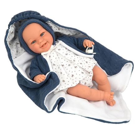 Bebé Elegance 35 cm Babyto azul manta e peso