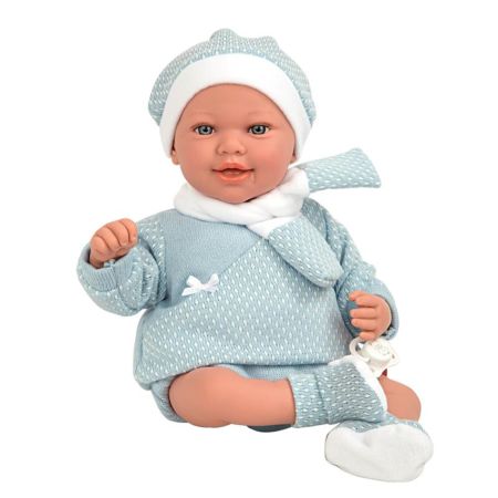 Bebé Elegance 45 cm Adi azul mecanismo de riso