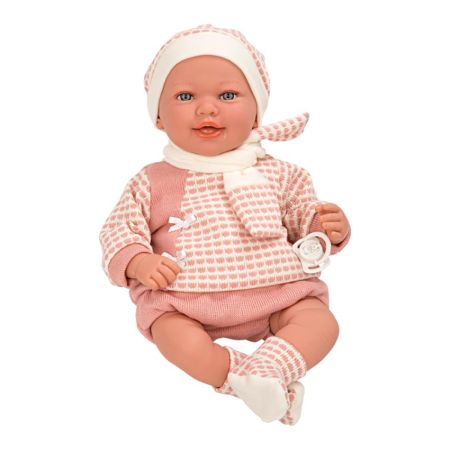 Bebé Elegance 45 cm Adi rosa mecanismo de riso