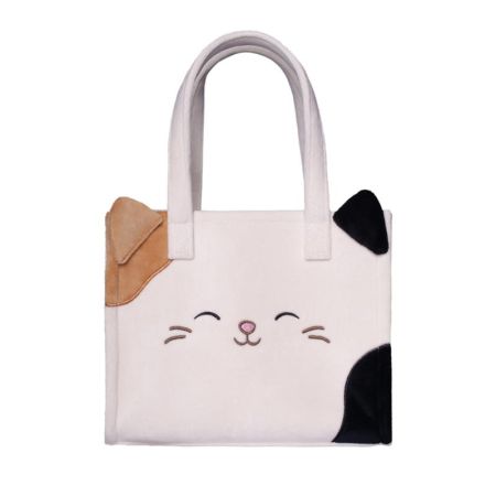 Bolsa Squishmallow Cameron gato bege