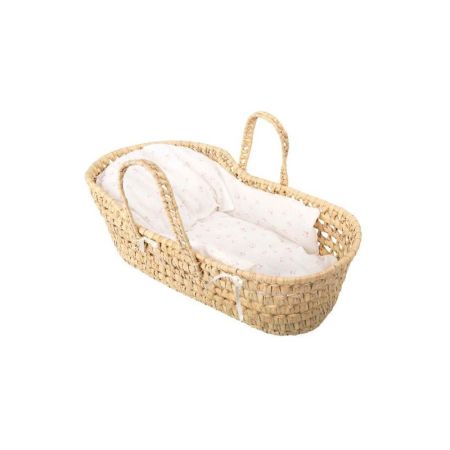 Cesto de vime com proteção para colchão de 40 cm