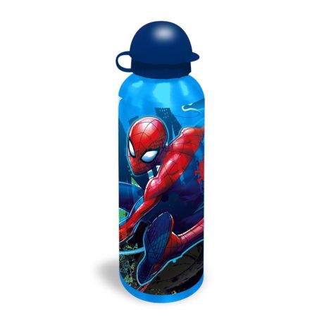 Cantil Aluminio Spiderman 500Ml azul