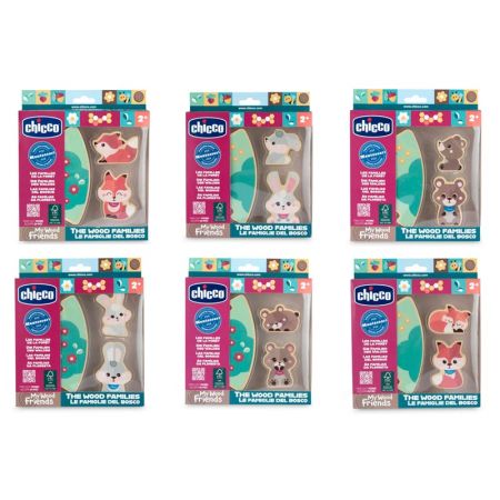 Chicco My Wood Friends animais de madeira