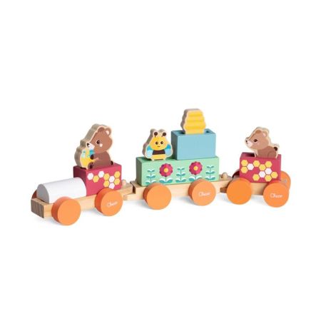 Chicco My Wood Friends comboio dos ursinhos