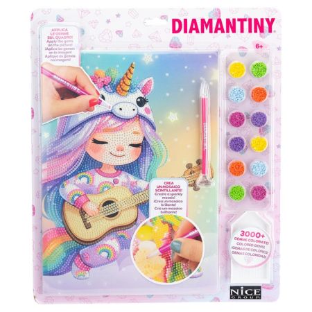 Diamantiny Kawaii menina unic&oacute;rnio guitarra