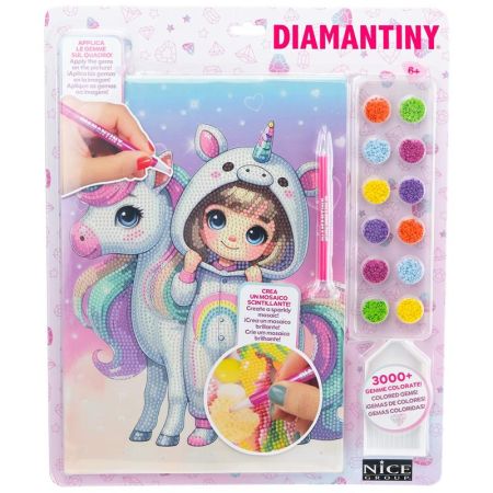 Diamantiny Kawaii menina unic&oacute;rnio macac&atilde;o
