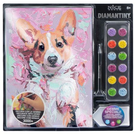Diamantiny pintar com diamantes c&atilde;es Corgi