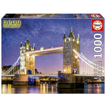 Educa puzzle 1000 Tower Bridge Londres neón