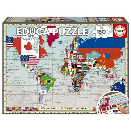Educa puzzle 150 Bandeiras do Mundo