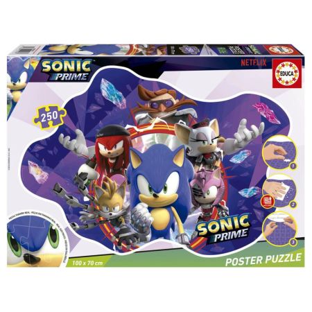 Educa puzzle 250 Sonic prime poster