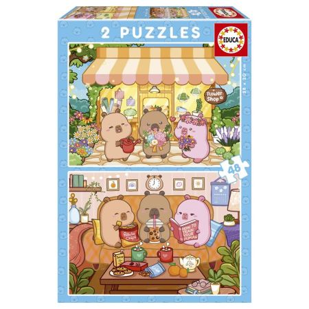 Educa puzzle 2x48 Capivara capyfun