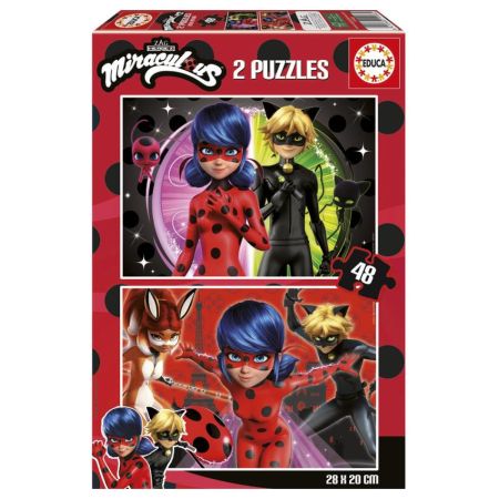 Educa Puzzle 2x48 Ladybug