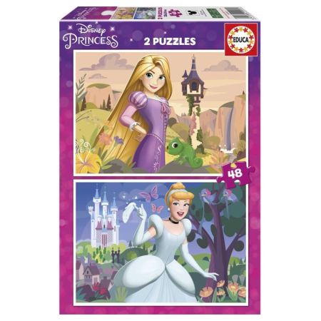 Educa Puzzle 2x48 princesas Disney