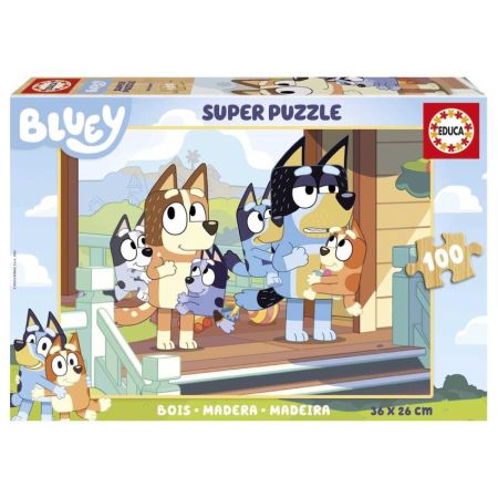 Educa Puzzle madeira 100 Bluey