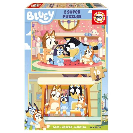Educa puzzle madeira 2X16 Bluey