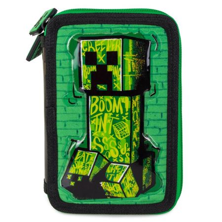 Estojo 2 fechos Minecraft