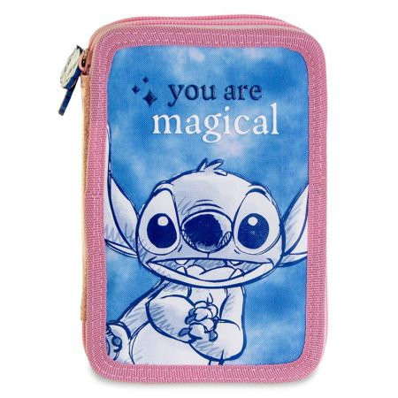 Estojo 2 fechos Stitch