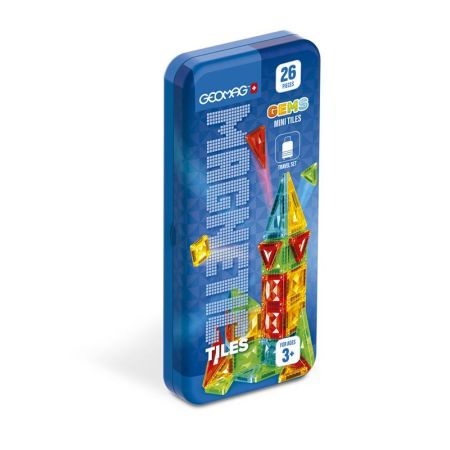 Geomag magnetics mini tiles travel 26 peças