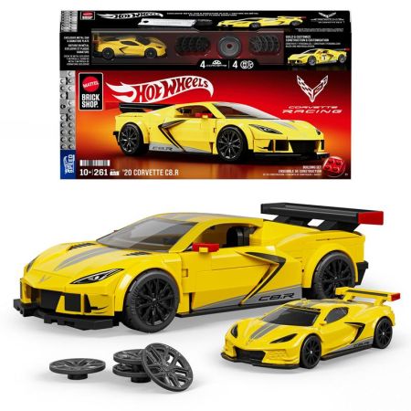 Hot Wheels Brick Shop Speed Corvette C8.R