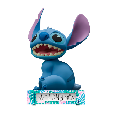 Stitch lámpada 3D com despertador