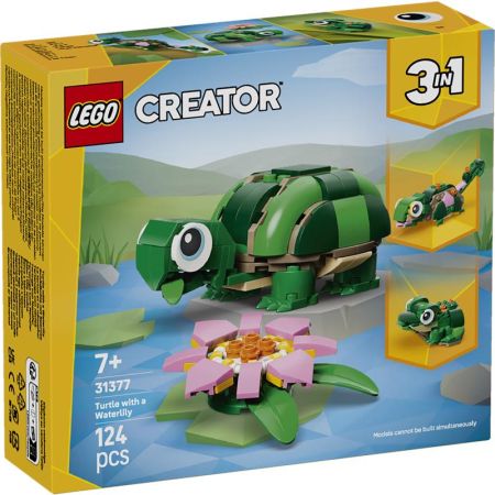 Lego Creator tartaruga com flor de lírio