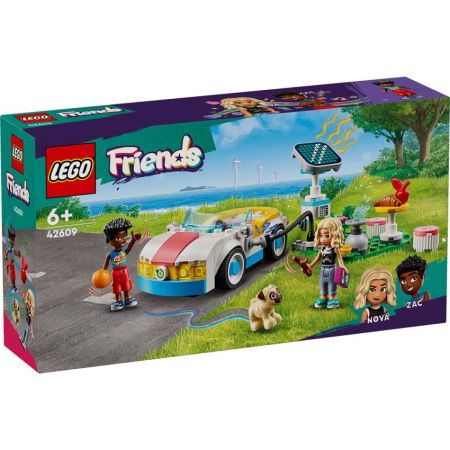 Lego Friends carro elétrico e carregador