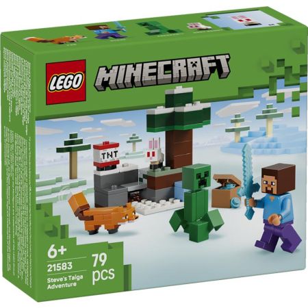 Lego Minecraft aventura de Steve em Taiga