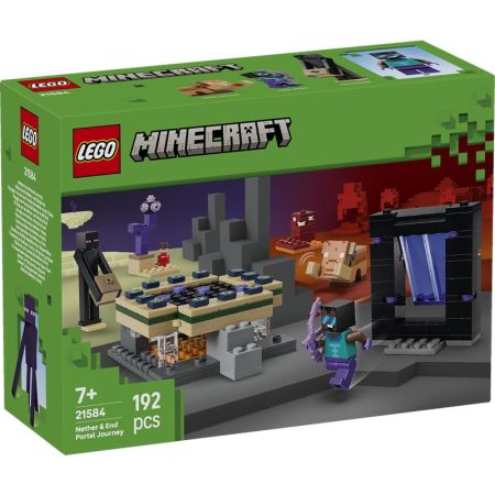 Lego Minecraft viagem pelo Nether e Portal do End