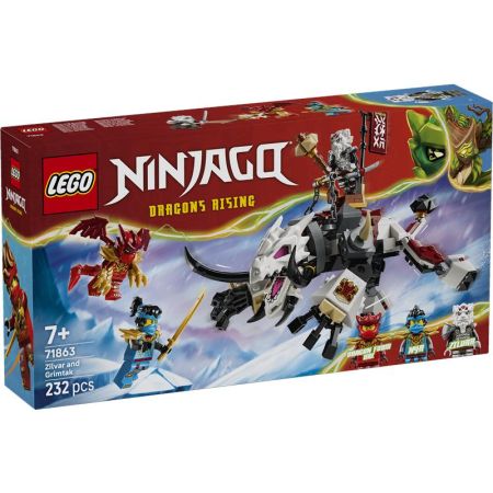 Lego Ninjago Zilvar e Grimtak, a Besta Drag&atilde;o