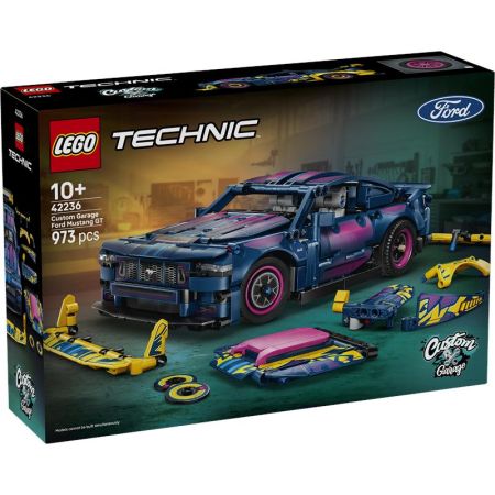 Lego Technic garagem de tuning Ford Mustang GT