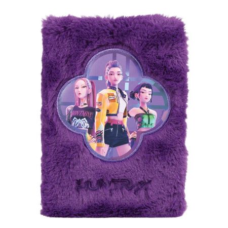 Caderno A5 plush Huntrix Kpop Demon Hunters
