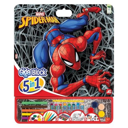 Livro colorir Giga Block Spiderman 5 em 1