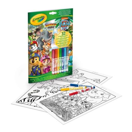 Livro para pintar Patrulha Pata 7 marcadores