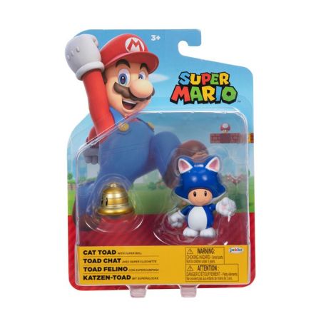 Mario Bros figuras Toad Gato 10 cm