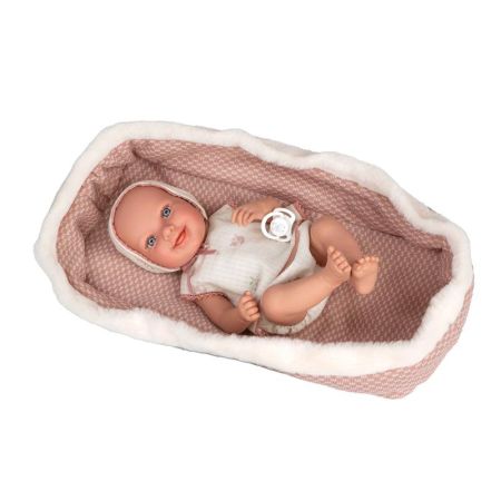 Boneca bebé Elegance 38 cm Oli peso real