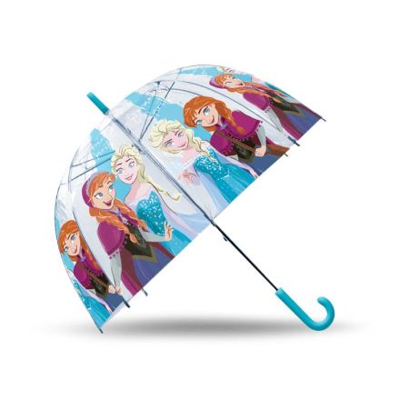 Guarda Chuva transparente manual Frozen 46 cm
