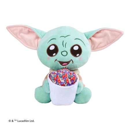Peluche Star Wars Mandalorian Grogu pipocas 25cm