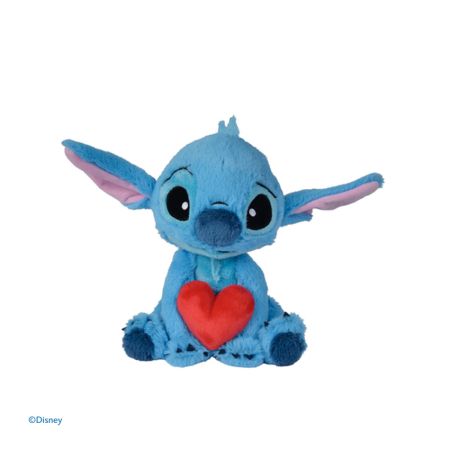 Peluche Stitch com coraçao 25cm