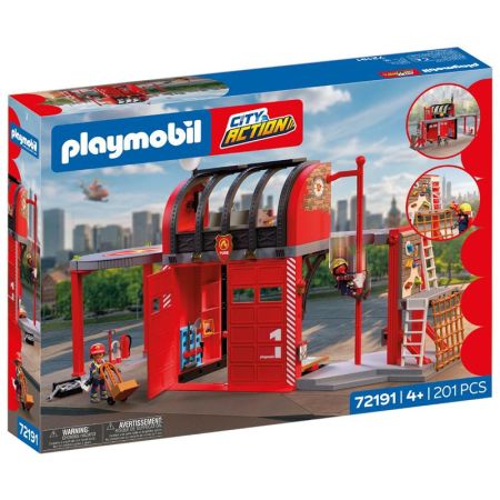Playmobil City Action grande estação de bombeiros