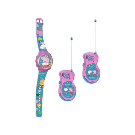 Set relógio e walkie talkie Peppa Pig