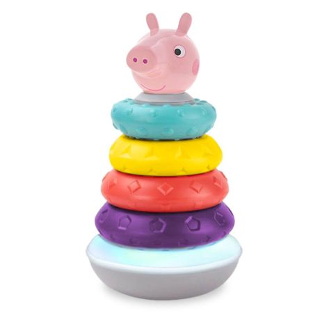 Aros empilháveis com sons Peppa Pig